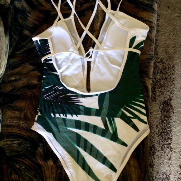 Tropical One Piece Swim Suit - Picture 6 of 6